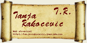 Tanja Rakočević vizit kartica